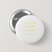 Badge Rond 5 Cm Signes d'avertissement 101 (Devant & derrière)