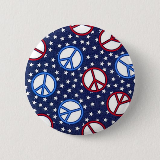 Badge Rond 5 Cm Signes de paix (Devant)