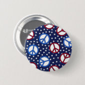 Badge Rond 5 Cm Signes de paix (Devant & derrière)