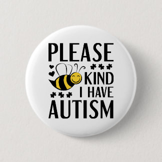 Badge Rond 5 Cm S'Il Vous Plaît, Abez-Moi Un Autisme
