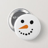 Badge Rond 5 Cm Silencieux Snowman Holiday Pin (Devant & derrière)