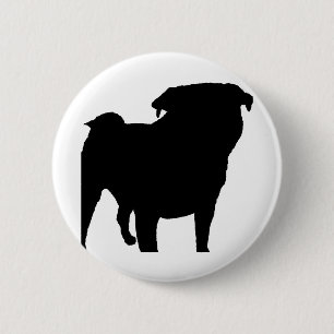 Badge Rond 5 Cm Silhouette carlin