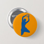 Badge Rond 5 Cm silhouette de basket (Devant & derrière)