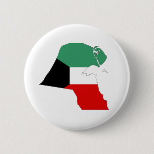 Badge Rond 5 Cm silhouette de forme de carte de drapeau de pays du