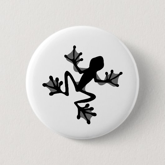 Badge Rond 5 Cm Silhouette de Frog (Devant)