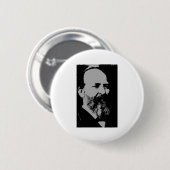 Badge Rond 5 Cm Silhouette de James Abram Garfield (Devant & derrière)