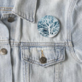 Badge Rond 5 Cm Silhouette de l'arbre (En situation)