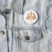 Badge Rond 5 Cm Silhouette de mode (En situation)