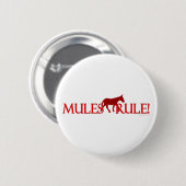 Badge Rond 5 Cm Silhouette de règle de mules (Devant & derrière)