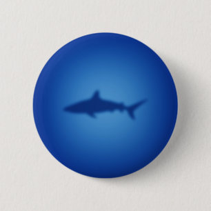 Badge Rond 5 Cm Silhouette de requin
