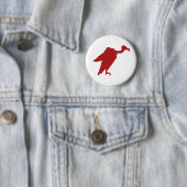 Badge Rond 5 Cm Silhouette de vautour (En situation)