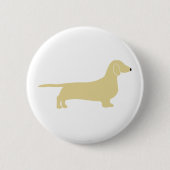 Badge Rond 5 Cm silhouette de wheaton teckel (Devant)
