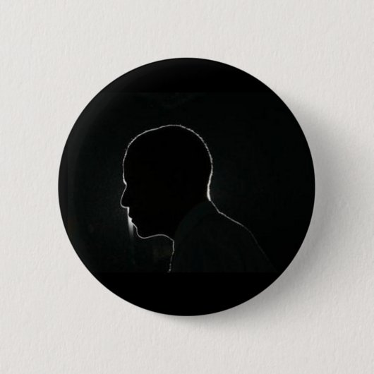Badge Rond 5 Cm silhouette d'obama (Devant)