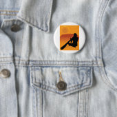 Badge Rond 5 Cm Silhouette indigène (En situation)