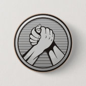 Badge Rond 5 Cm Silver (Devant)