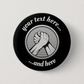 Badge Rond 5 Cm Silver (Devant)