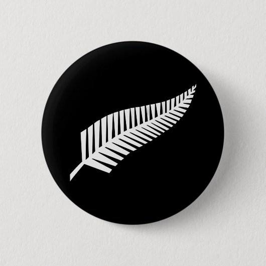Badge Rond 5 Cm Silver fern flag (NZ) (Devant)