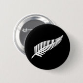 Badge Rond 5 Cm Silver fern flag (NZ) (Devant & derrière)