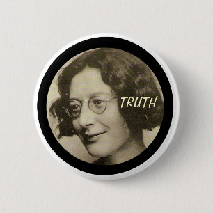 Badge Rond 5 Cm Simone Weil