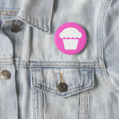 Badge Rond 5 Cm simple cupcake / muffin (En situation)