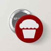 Badge Rond 5 Cm simple cupcake / muffin (Devant & derrière)