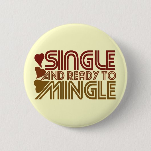 Badge Rond 5 Cm Simple et prêt à MINGLE (Devant)