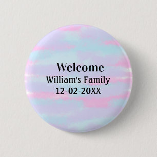 Badge Rond 5 Cm simple logo monogramme minimal accueil personnalis