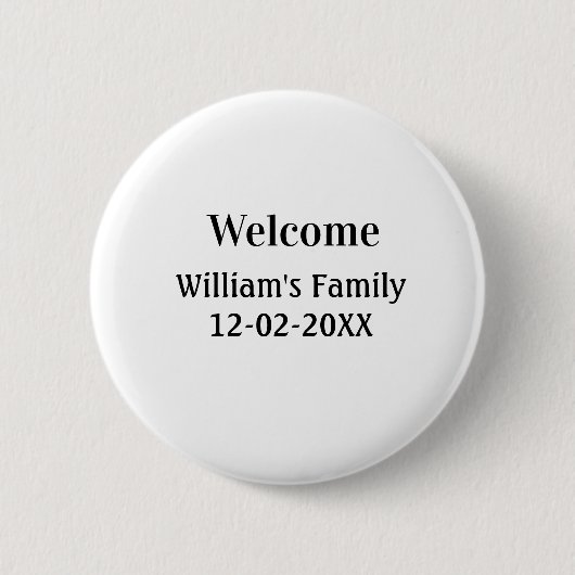 Badge Rond 5 Cm simple logo monogramme minimal personnalisé (Devant)