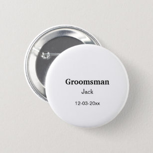 Badge Rond 5 Cm SIMPLE MINIMAL ajouter votre nom toiletteur person