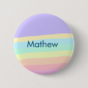 Badge Rond 5 Cm simple monogramme de lettre initiale ajoutez votre