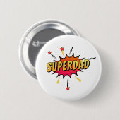 Badge Rond 5 Cm Simple Superdad Comique Retro Pop Art | Bouton d'é (Devant & derrière)