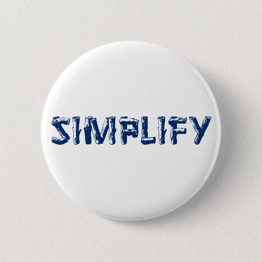 Badge Rond 5 Cm Simplifier (Devant)