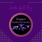 Badge Rond 5 Cm Singapore Gardens by the Bay Button