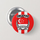 Badge Rond 5 Cm Singapour (Devant & derrière)