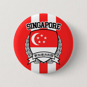 Badge Rond 5 Cm Singapour