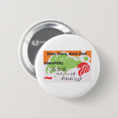 Badge Rond 5 Cm Singapour 10 (Devant & derrière)