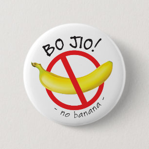 Badge Rond 5 Cm Singapour Singlish - Bo Jio - Pas d'Invitation, Pa