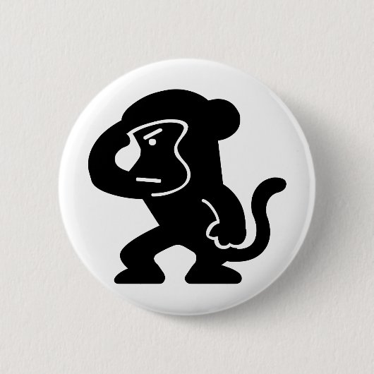 Badge Rond 5 Cm singe (Devant)