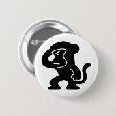 Badge Rond 5 Cm singe (Devant & derrière)