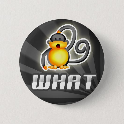 Badge Rond 5 Cm Singe CE QUI (Devant)