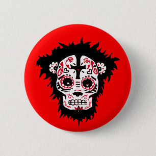 Badge Rond 5 Cm singe de los muertos