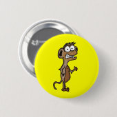 Badge Rond 5 Cm Singe de ondulation (Devant & derrière)