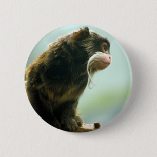 Badge Rond 5 Cm Singe de Tamarin
