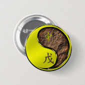 Badge Rond 5 Cm Singe de Terre (Devant & derrière)