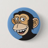 Badge Rond 5 Cm SINGE drôle (Devant)