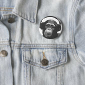 BADGE ROND 5 CM SINGE DU DJ (En situation)