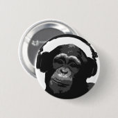 BADGE ROND 5 CM SINGE DU DJ (Devant & derrière)