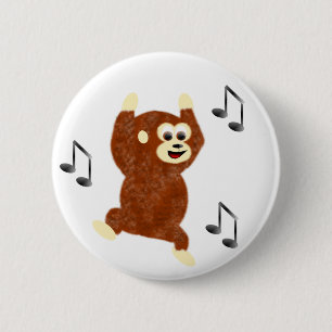 Badge Rond 5 Cm Singe génial