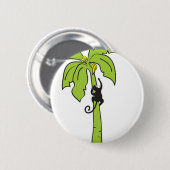 Badge Rond 5 Cm Singe grimpant à un arbre (Devant & derrière)