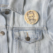 Badge Rond 5 Cm Singe innocent (En situation)